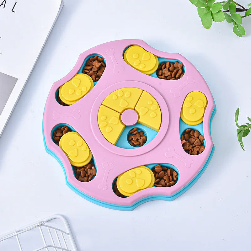 Interactive Dog Puzzle Toy and Slow Feeder Bowl for Enhanced IQ and Healthy Eating for Cats and Dogs