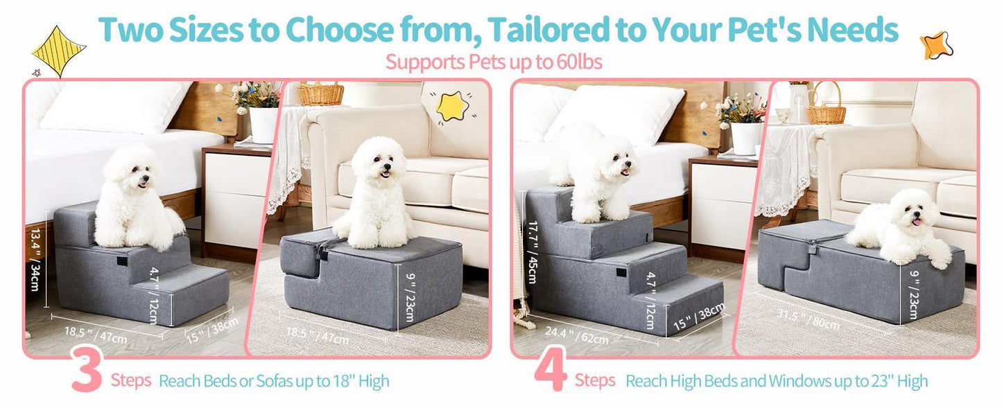 Four-step Dog Bed Indoor Non-slip  Ramp