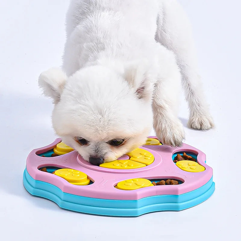 Interactive Dog Puzzle Toy and Slow Feeder Bowl for Enhanced IQ and Healthy Eating for Cats and Dogs