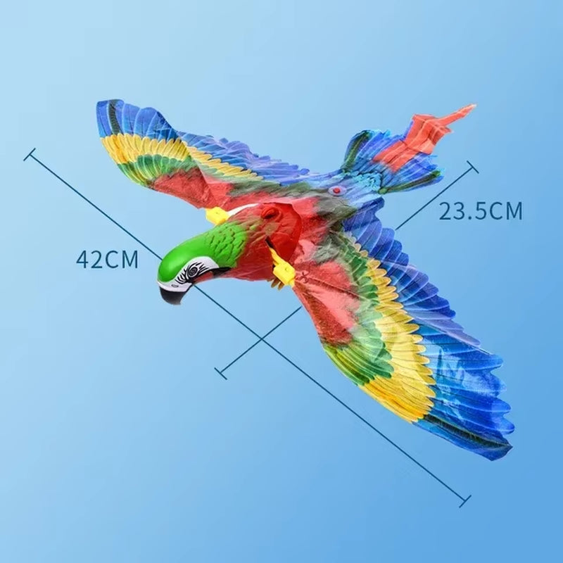 Interactive Electric Bird Cat Toy with Teaser Stick and Scratching Rope