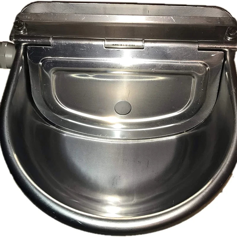 Automatic Floating Ball Cattle Drinking Bowl - 304 Stainless Steel Water Trough for Livestock Operations