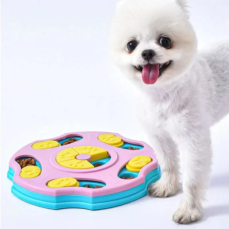 Interactive Dog Puzzle Toy and Slow Feeder Bowl for Enhanced IQ and Healthy Eating for Cats and Dogs