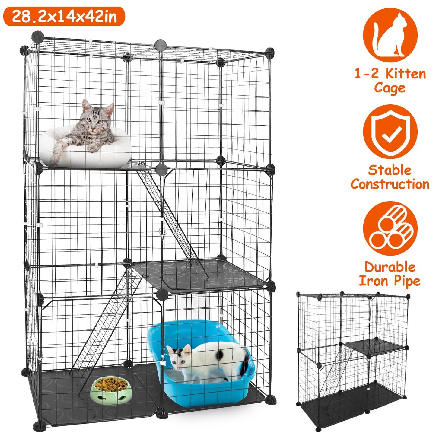 3 Tier Cat Playpen Metal Cage