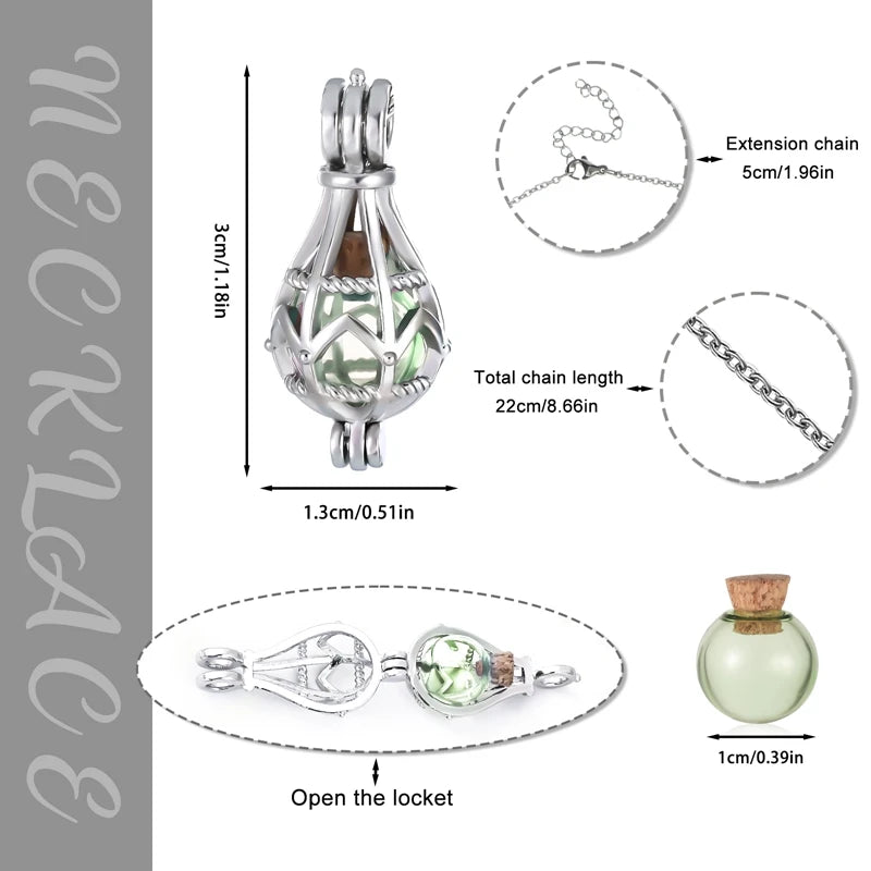 Hollow Teardrop Keepsake Urn Necklace for Ashes - Openwork Cremation Memorial Pendant