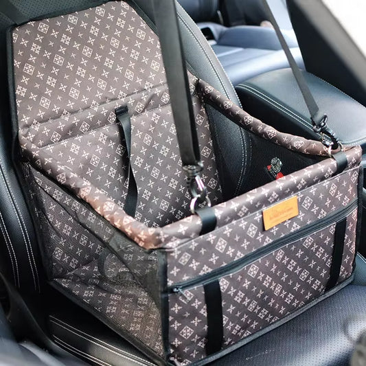 Double-Thick Waterproof Travel Accessories Mesh Hanging Bags for Pets - Foldable Dog Mat and Safety Car Seat Bag