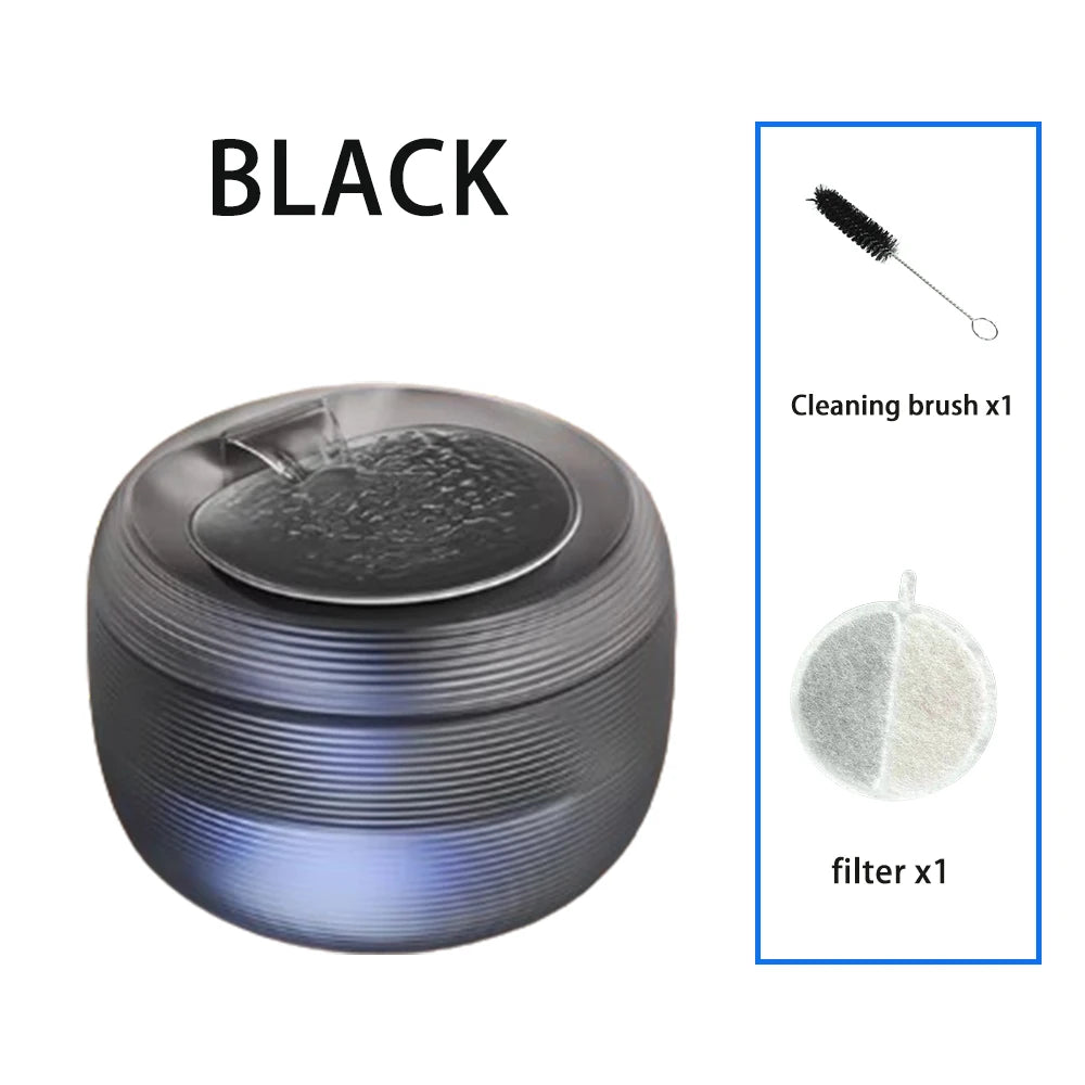 Large Capacity Ultra-Quiet USB Electric Pet Water Fountain with Automatic Filtration System for Cats