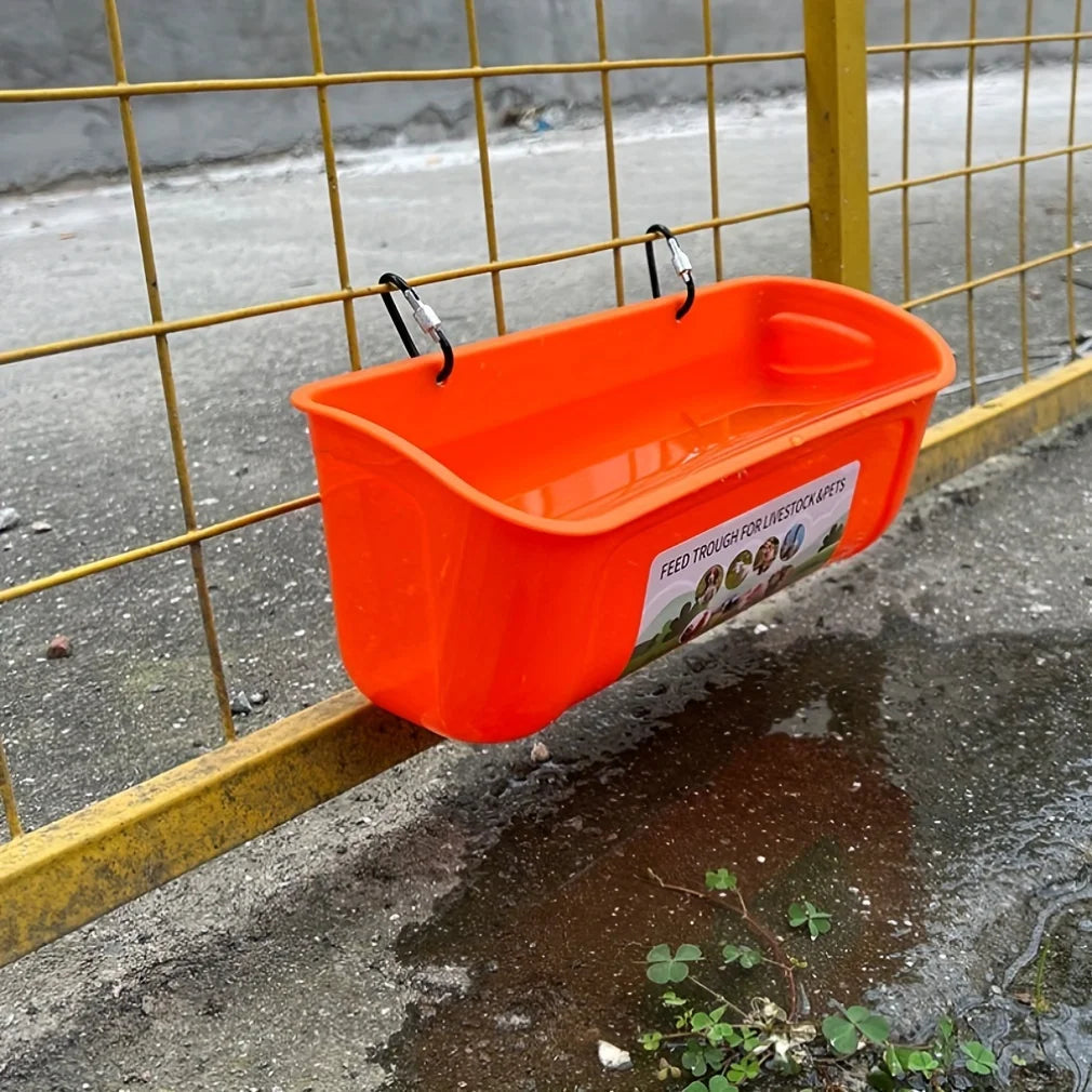 Two-Piece Hanging Feeder for Poultry and Livestock