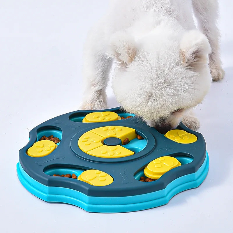 Interactive Dog Puzzle Toy and Slow Feeder Bowl for Enhanced IQ and Healthy Eating for Cats and Dogs