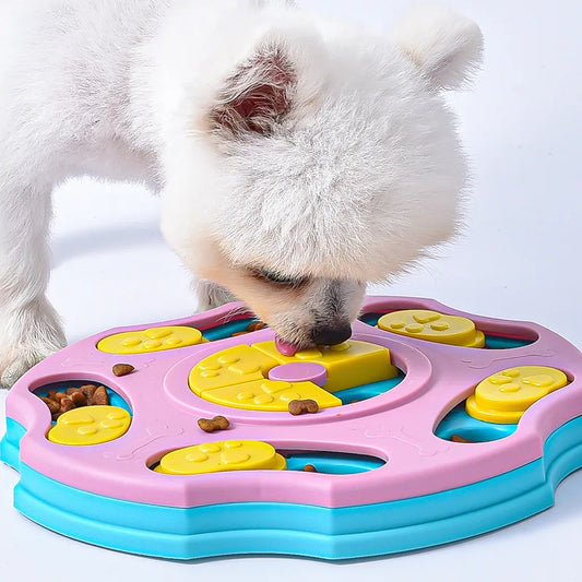 Interactive Dog Puzzle Toy and Slow Feeder Bowl for Enhanced IQ and Healthy Eating for Cats and Dogs