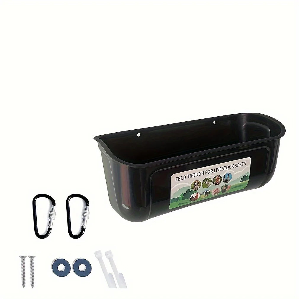 Two-Piece Hanging Feeder for Poultry and Livestock