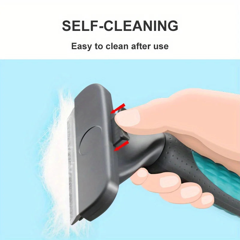 Professional Pet Thinning Comb for Dogs and Cats - Large Knotting Knife and Fur Removal Tool