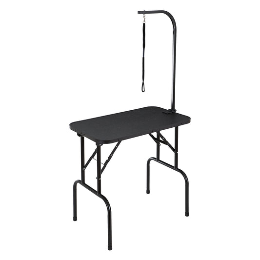 VEVOR Professional Pet Grooming Table with Adjustable Arm and Clamp, 32" x 18" Foldable Station for Medium and Small Dogs, Includes No-Sit Haunch Holder and Grooming Loop, Supports Up to 220 lbs