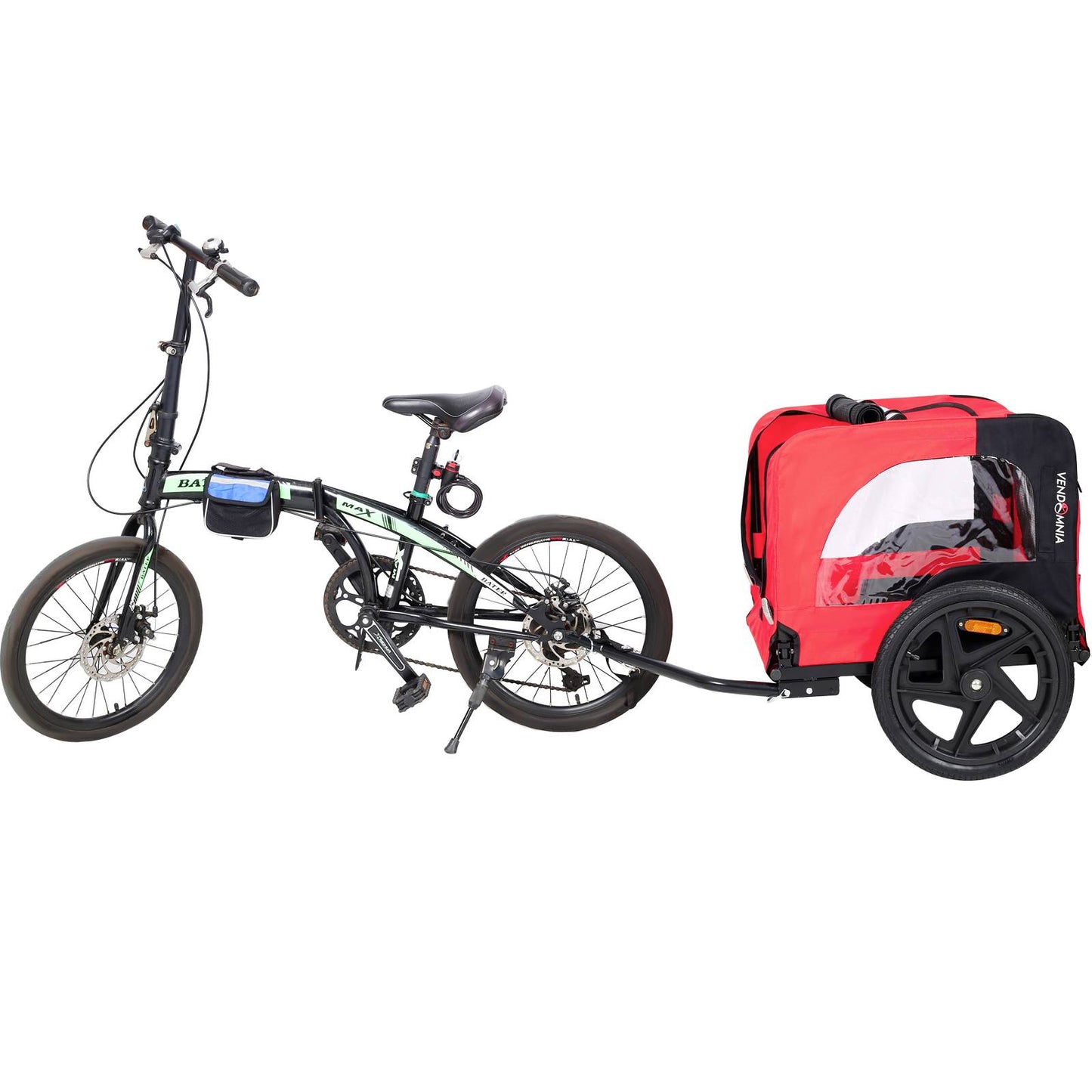 Outdoor Heavy Duty Foldable Practical Pet Stroller  With Bicycle Tow