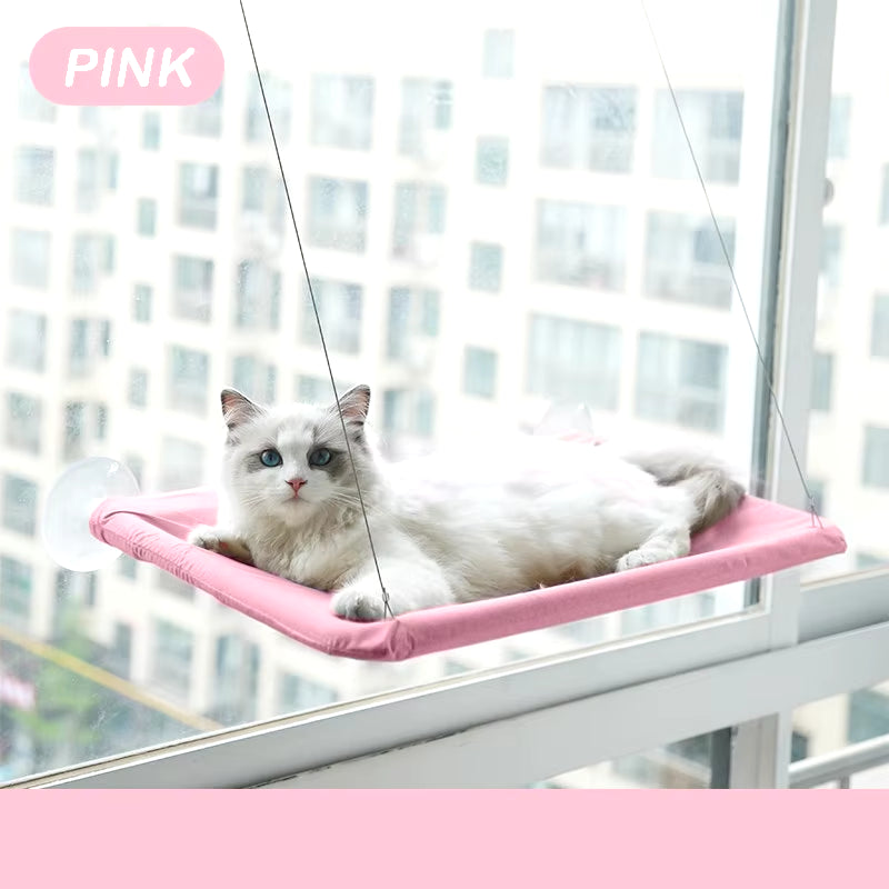 Elevated Premium Aerial Cat Hammock - Perfect Window Seat for Cats and Kittens, Supports Up to 20kg, Ideal for Climbing and Cozy Nesting
