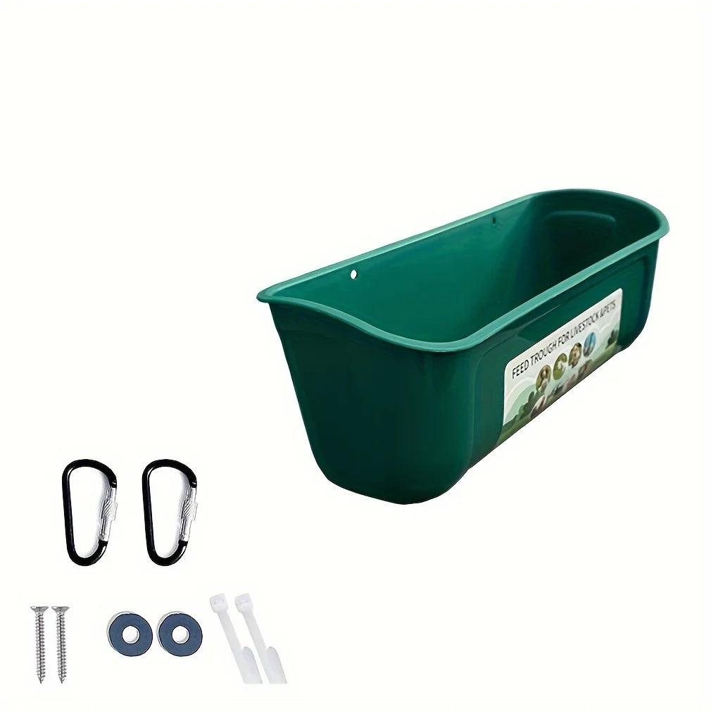 Two-Piece Hanging Feeder for Poultry and Livestock