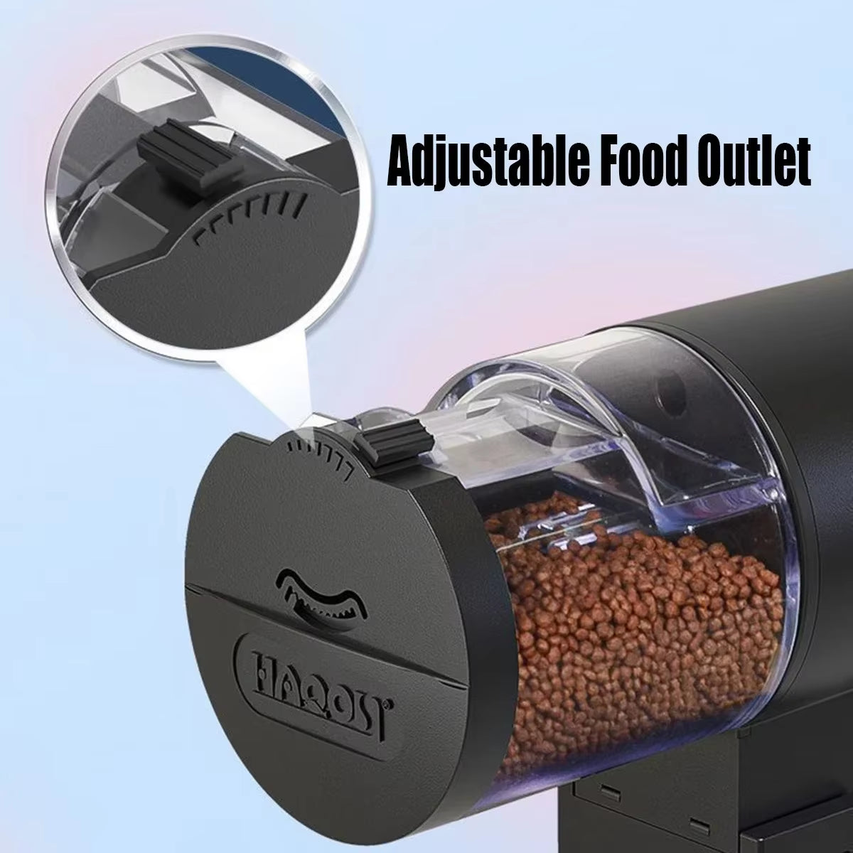 Automatic Aquarium Fish Feeder with 100ml Capacity - Easy Setup and Battery Operated