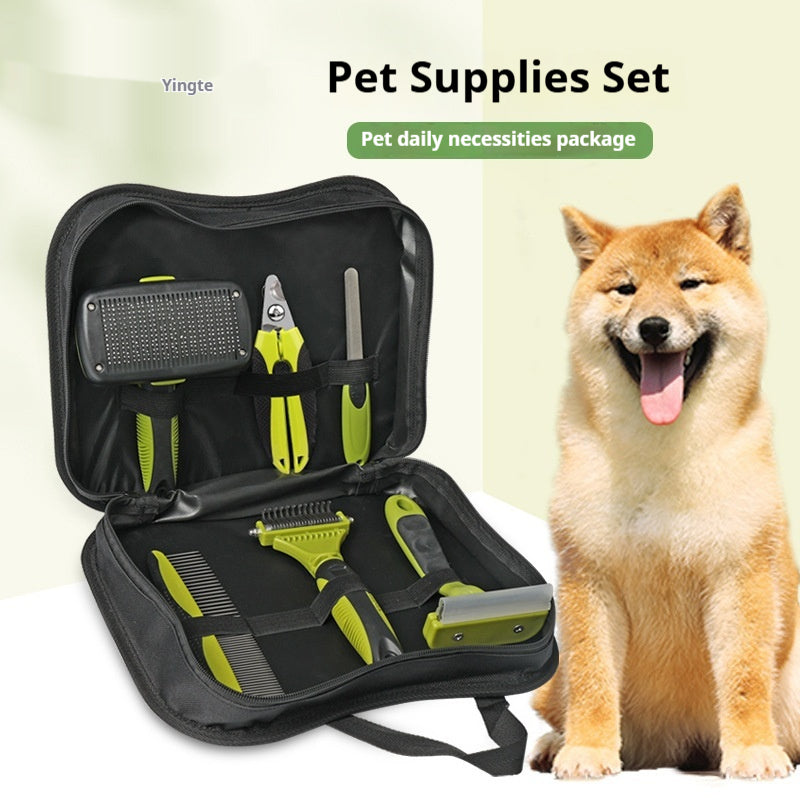 Professional Pet Grooming Comb Set for Efficient Detangling and Knot Elimination