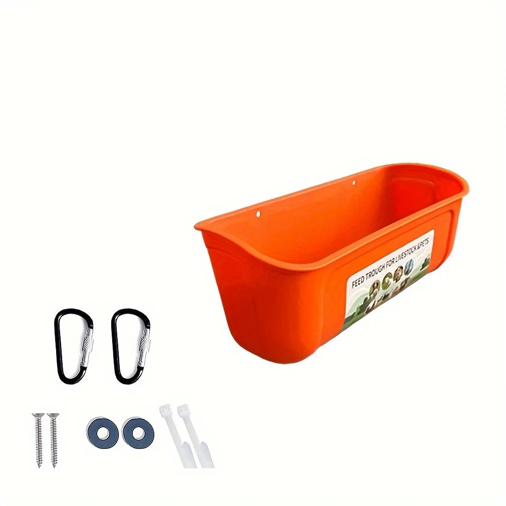 Two-Piece Hanging Feeder for Poultry and Livestock
