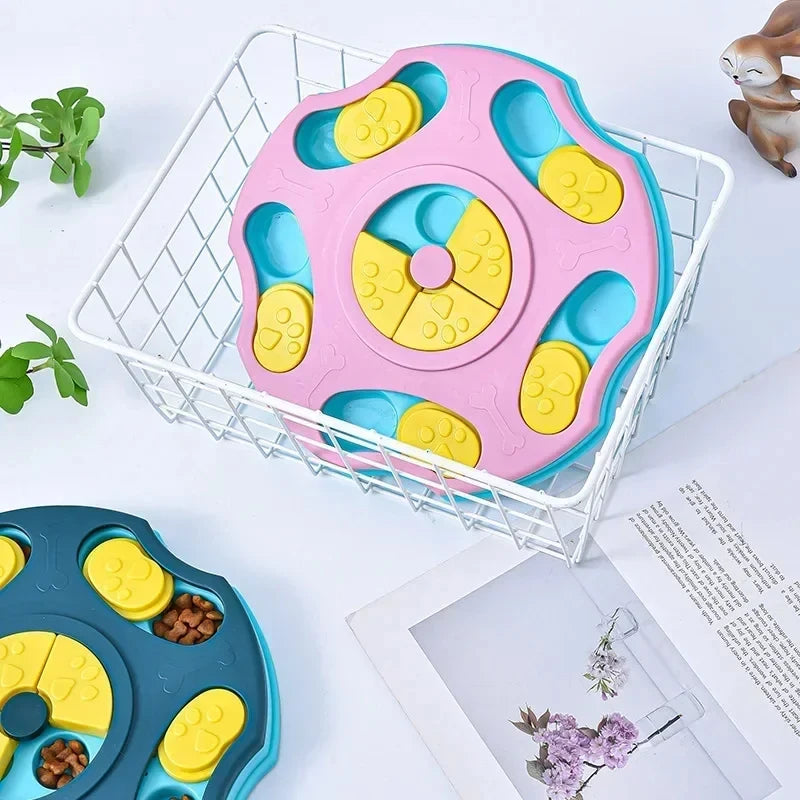 Interactive Dog Puzzle Toy and Slow Feeder Bowl for Enhanced IQ and Healthy Eating for Cats and Dogs