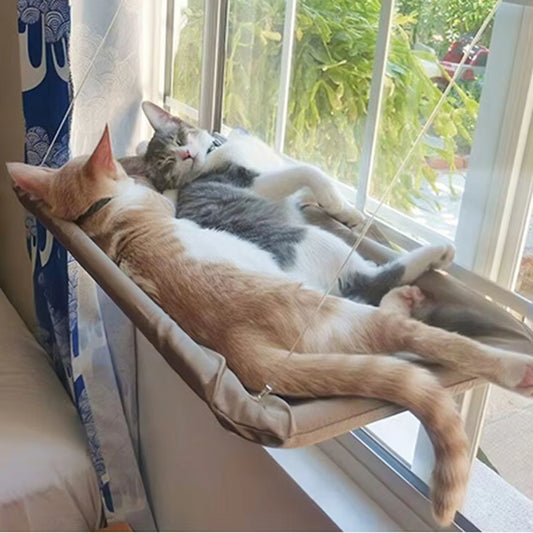 Elevated Premium Aerial Cat Hammock - Perfect Window Seat for Cats and Kittens, Supports Up to 20kg, Ideal for Climbing and Cozy Nesting