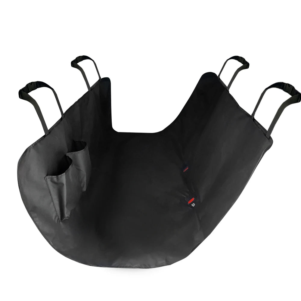 Waterproof 600D Oxford Cloth Dog Car Seat Cover - Hammock-Style Pet Travel Carrier with Storage Compartment