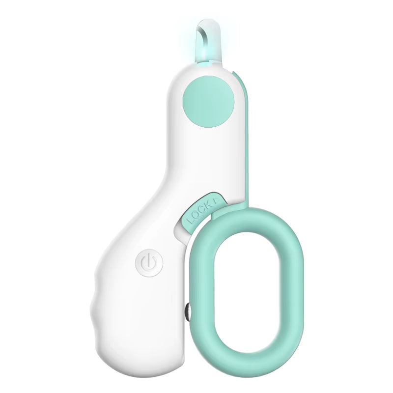 Professional LED Pet Nail Clipper with Safety Lock - Grooming Kit for Cats and Dogs