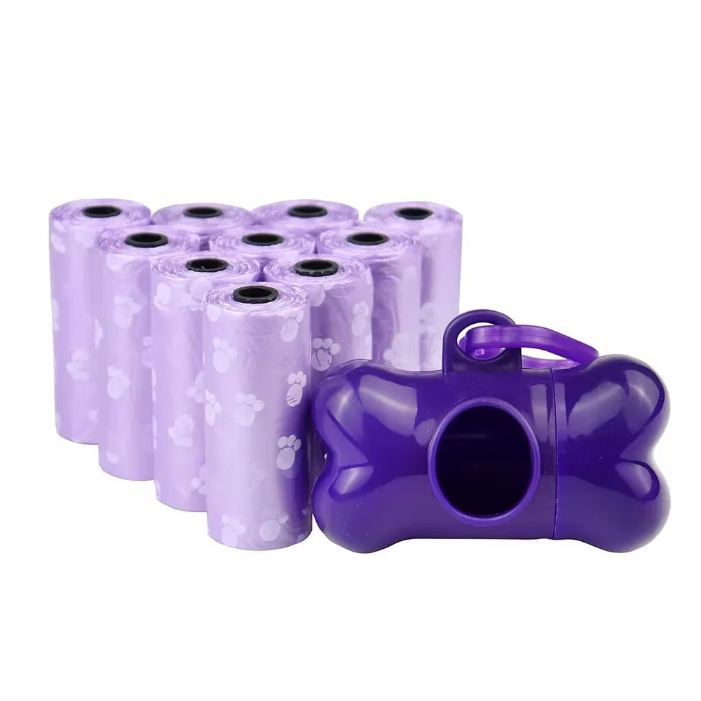 Premium Pet Waste Disposal Bags - Available in Solid Colors and Prints for Convenient Dog Walking and Home Use