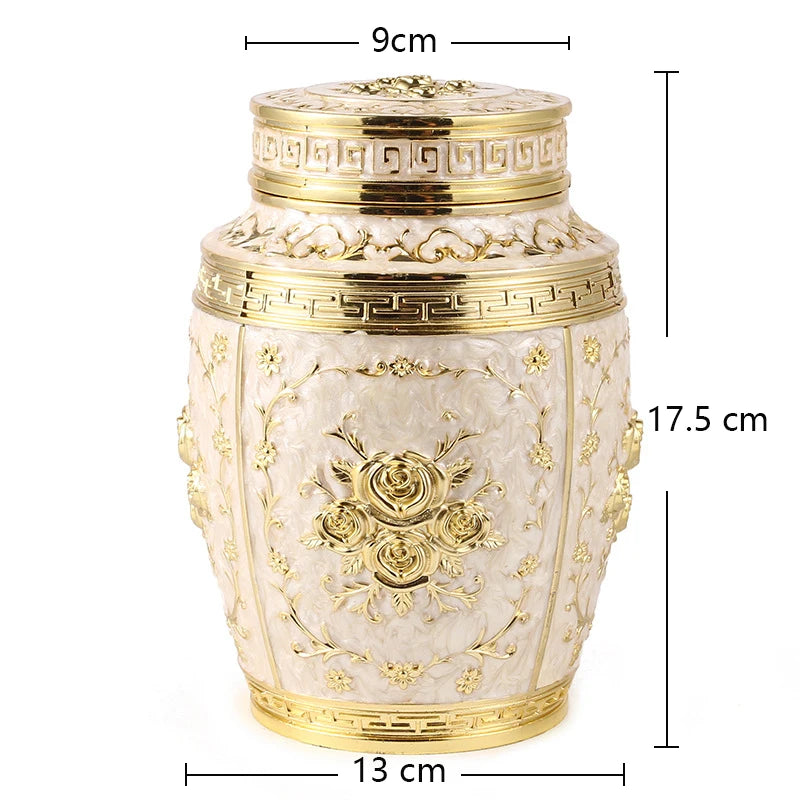 Metal Cremation Urns for Human and Pet Ashes, Memorial Keepsake Boxes, Small Animal Funeral Urns