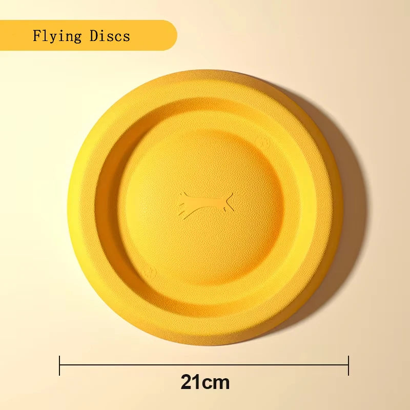 EVA Durable Dog Toy Set: 4-Pack of Flying Discs, Balls, and Tug Ropes for Effective Chew-Proof Dental Care for Puppies and Adult Dogs (2024 Best Seller)