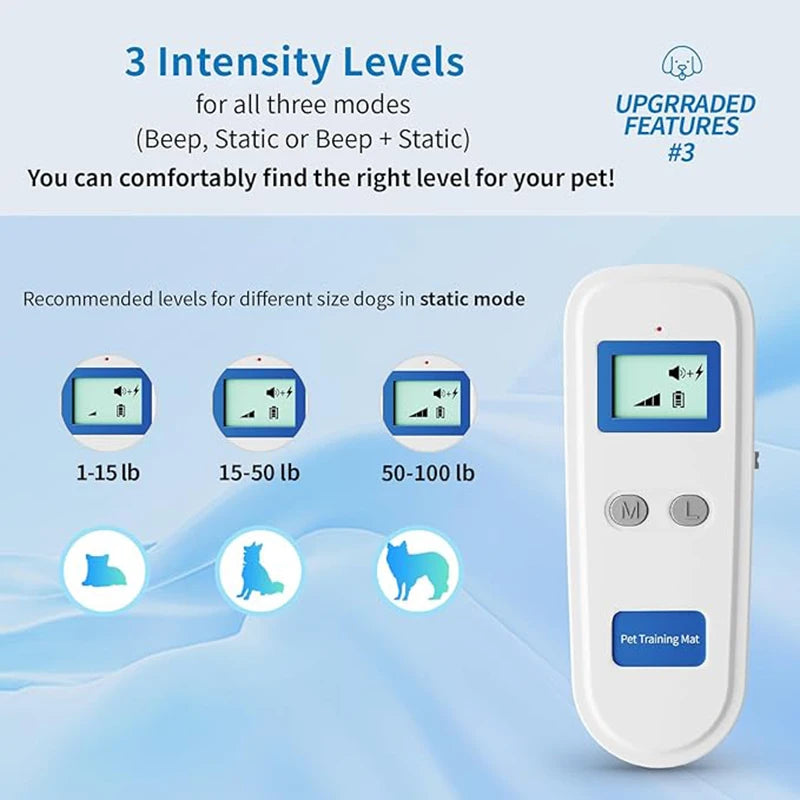 Rechargeable Indoor Pet Training and Furniture Protection Pad with Three Training Modes