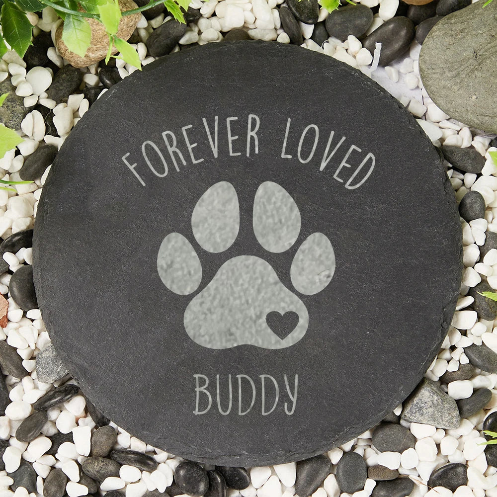 Dog Memorial Garden Stone - Commemorative Grave Marker and Bereavement Gift for Canine Companions