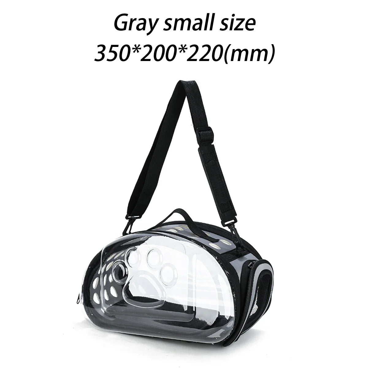 Premium Pet Shoulder Carrier for Cats and Dogs - Breathable Travel Handbag with Transparent Capsule Design and Convenient Shoulder Strap