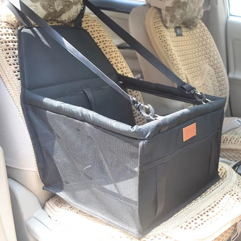 Double-Thick Waterproof Travel Accessories Mesh Hanging Bags for Pets - Foldable Dog Mat and Safety Car Seat Bag