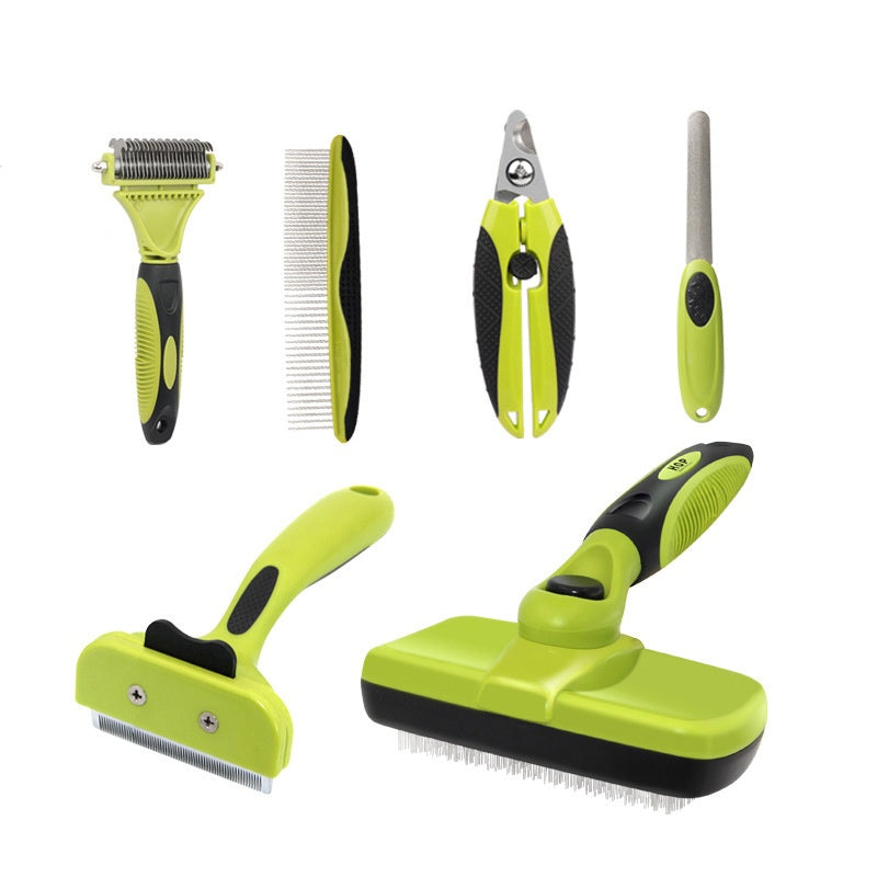 Professional Pet Grooming Comb Set for Efficient Detangling and Knot Elimination