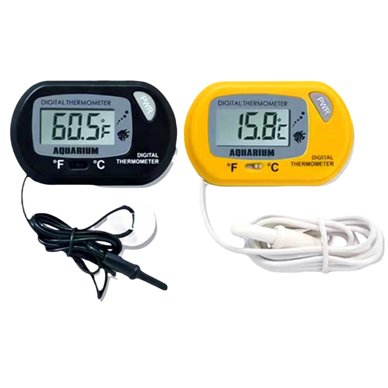 Digital Aquarium Thermometer with Suction Cup Probe for Precise Celsius Water Temperature Measurement