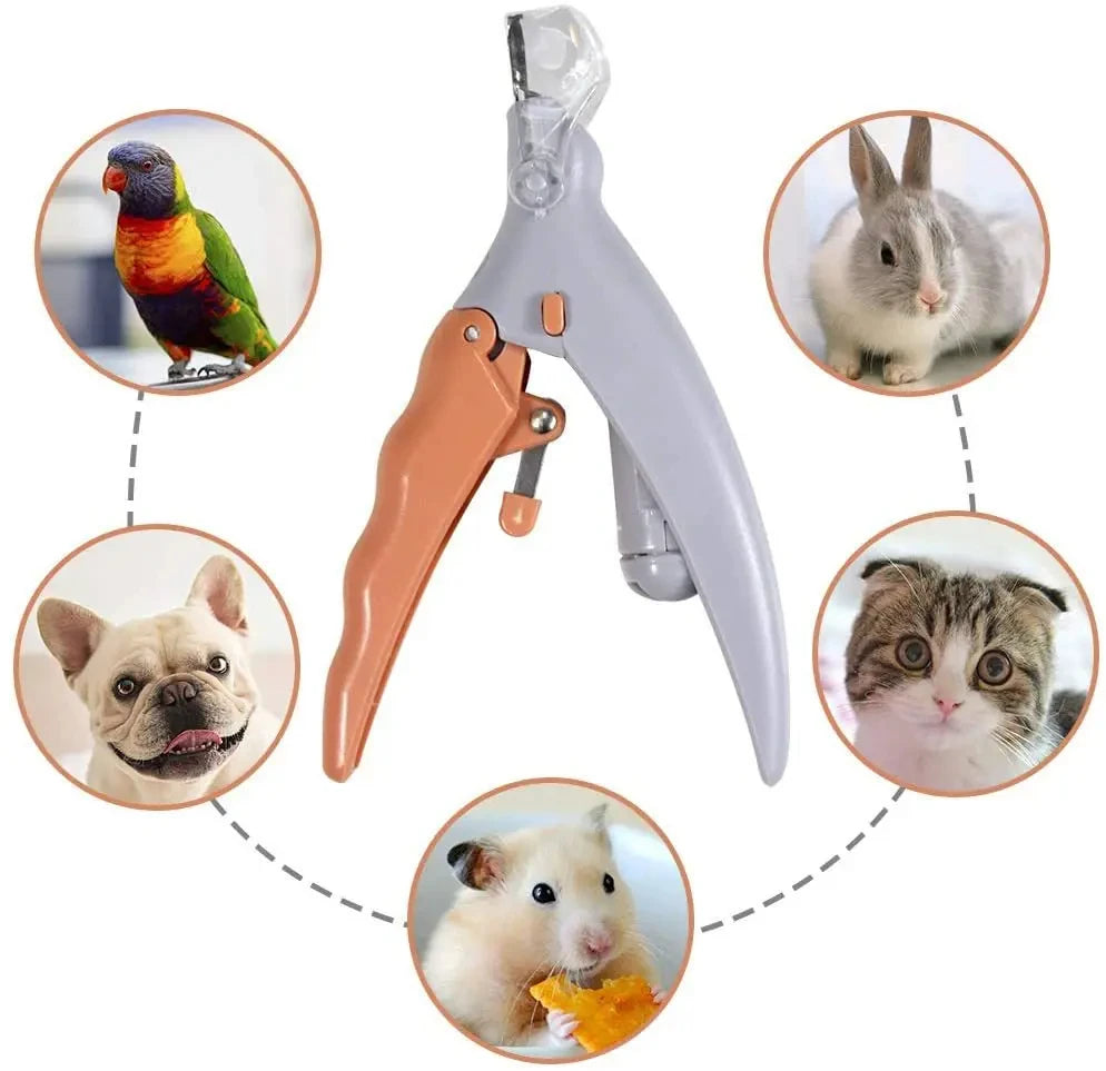 Professional Pet Nail Clipper with Integrated LED Light - Nail Scissors and Claw Cutter for Cats and Dogs