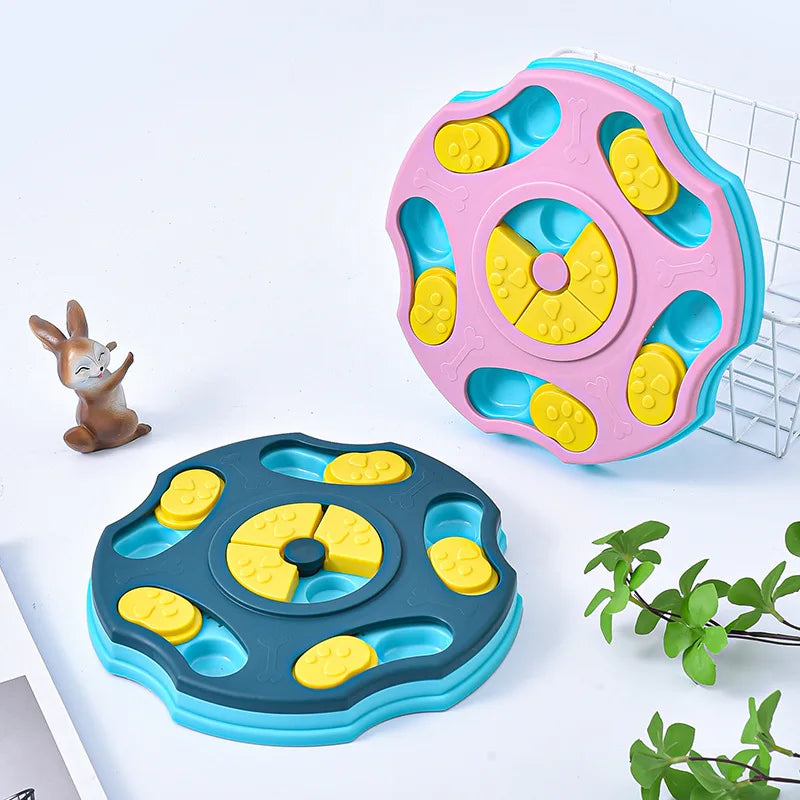 Interactive Dog Puzzle Toy and Slow Feeder Bowl for Enhanced IQ and Healthy Eating for Cats and Dogs