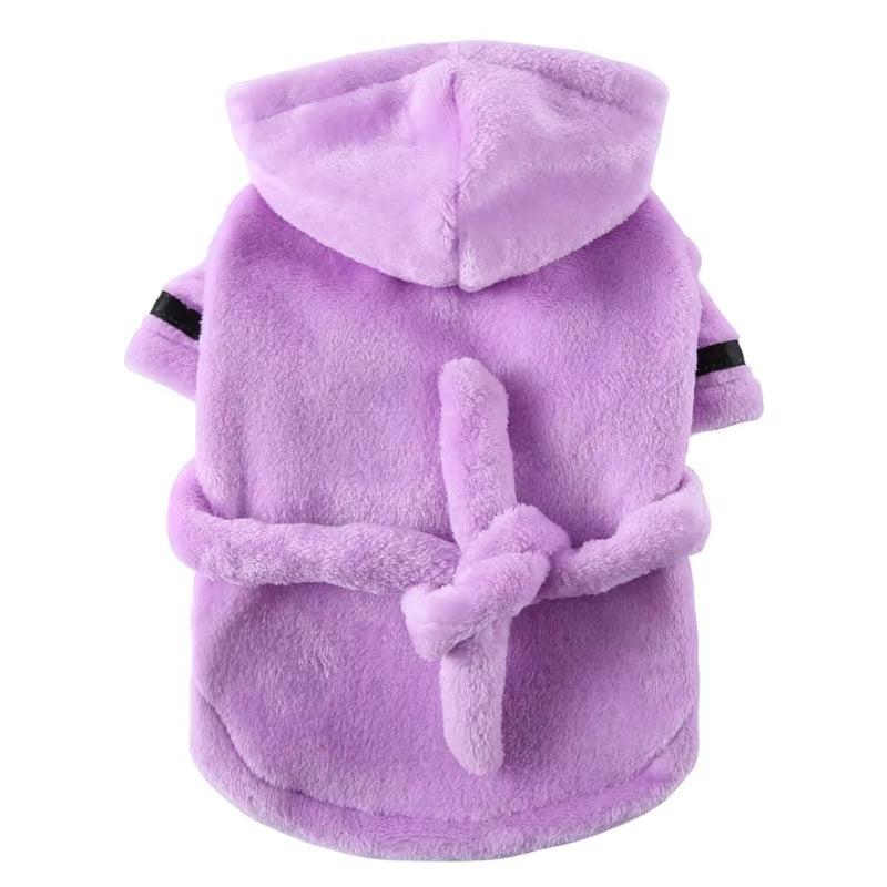 Luxurious Soft Bathrobe and Pajamas for Dogs and Cats - Premium Drying Towel and Sleepwear Essentials