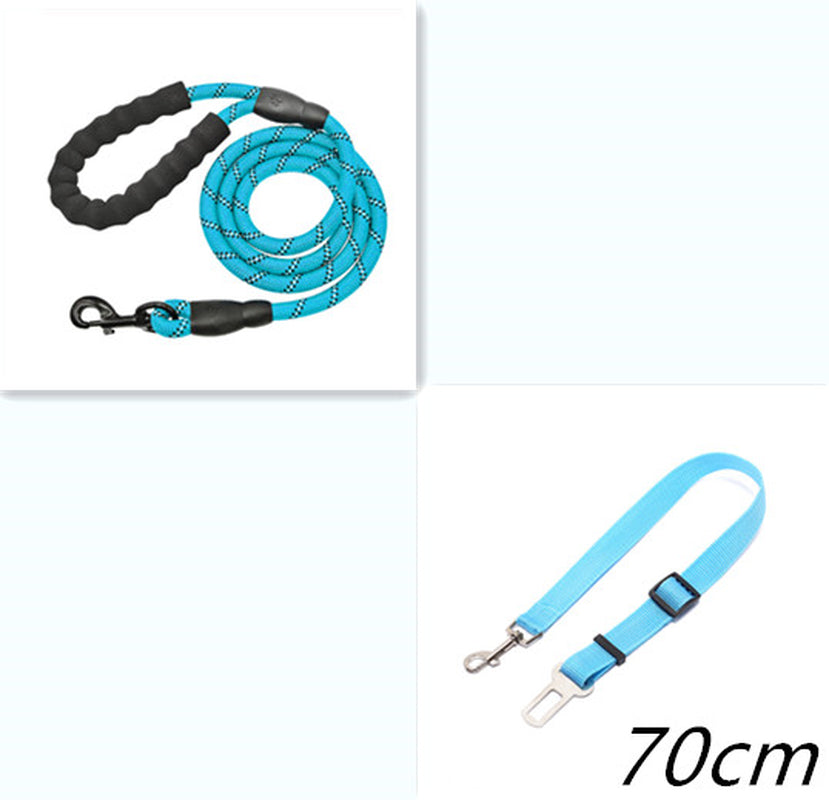 Reflective Nylon Dog Leash Suitable for All Breeds - Perfect for Walking and Training