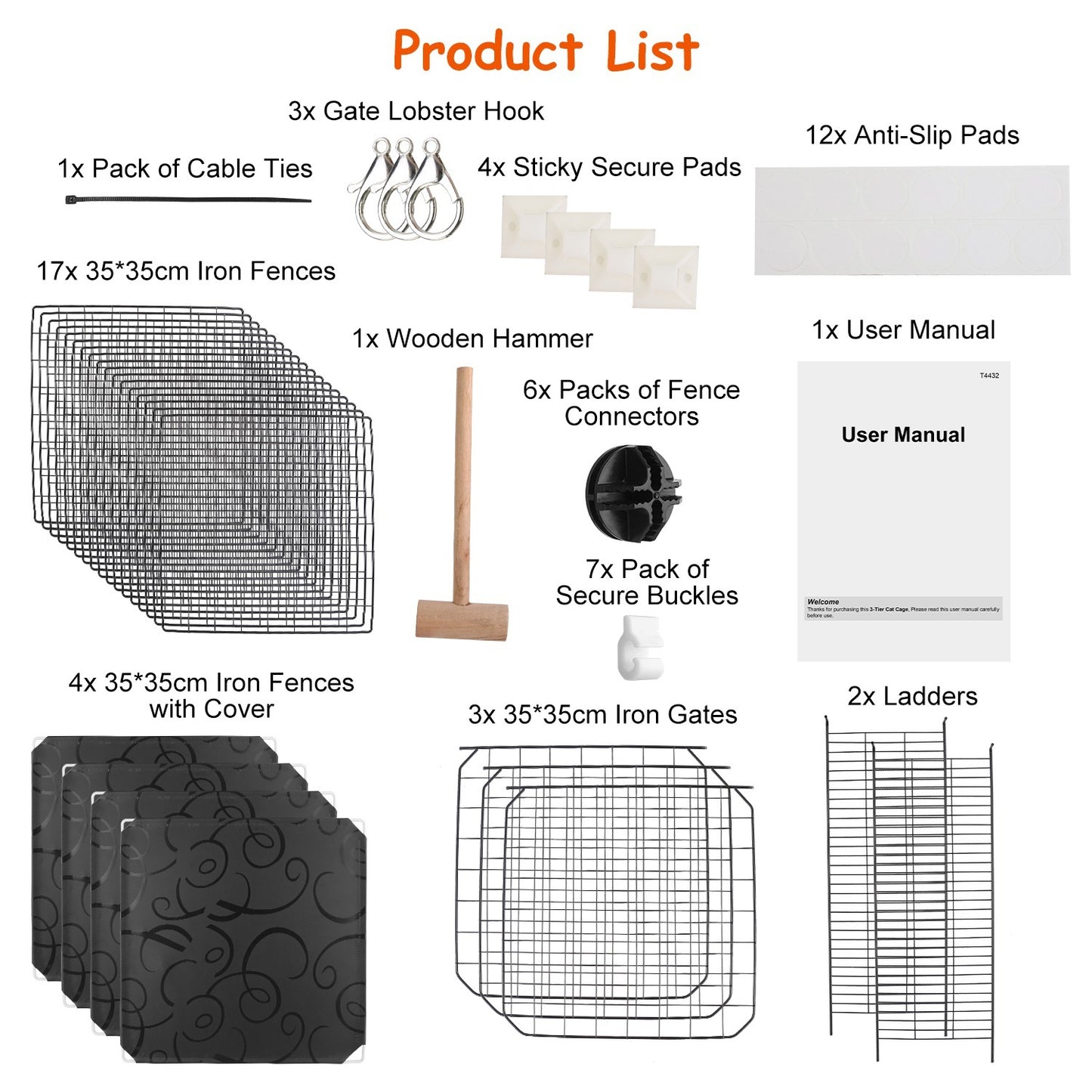 3 Tier Cat Playpen Metal Cage