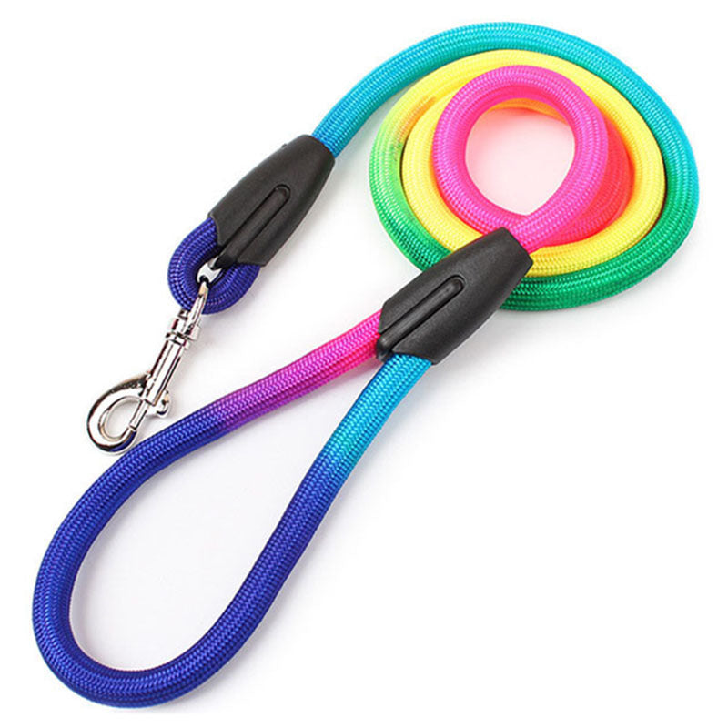 Vibrant Nylon Round Dog Leash for Pet Enthusiasts