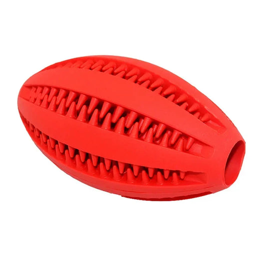 Pet Molar Watermelon Ball - Durable Silicone Chew Toy for Dogs with Tooth Cleaning and Food Dispensing Features