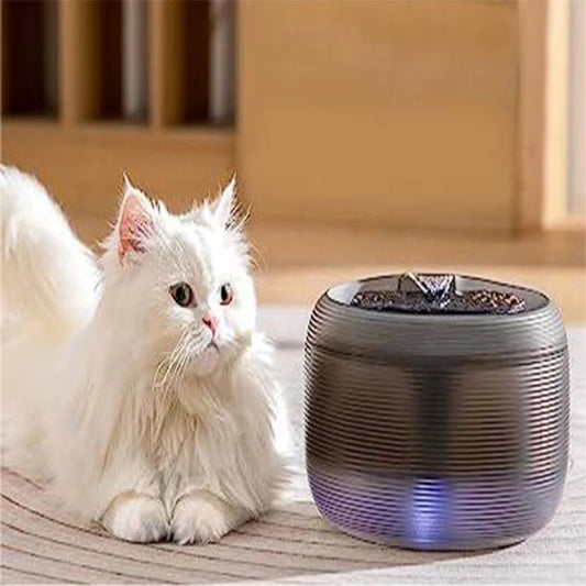 Large Capacity Ultra-Quiet USB Electric Pet Water Fountain with Automatic Filtration System for Cats