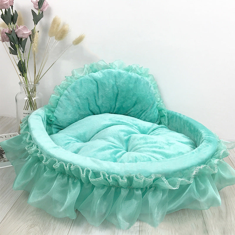 Luxury Princess-Inspired Dog Nest Pet Bed