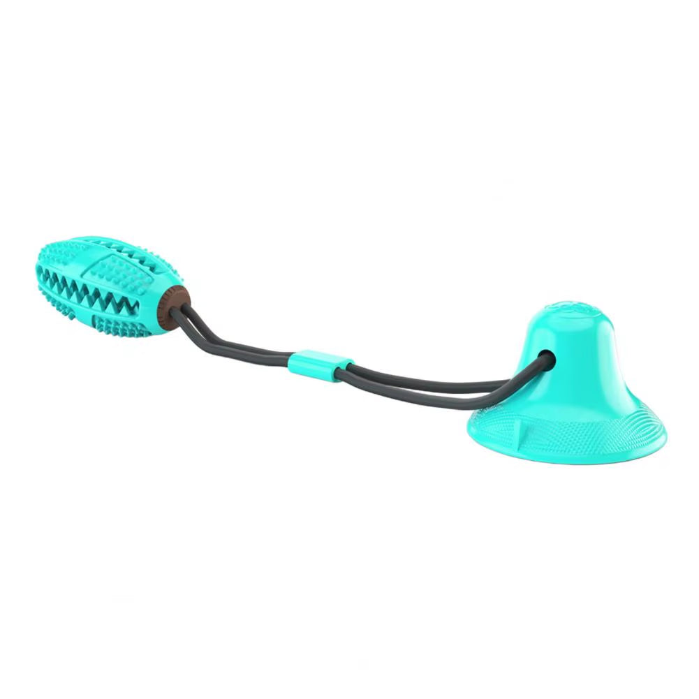 Durable Interactive Dog Chew Toys for Aggressive Chewers - Suction Cup Teething Rope and Puzzle Treat Dispensing Ball