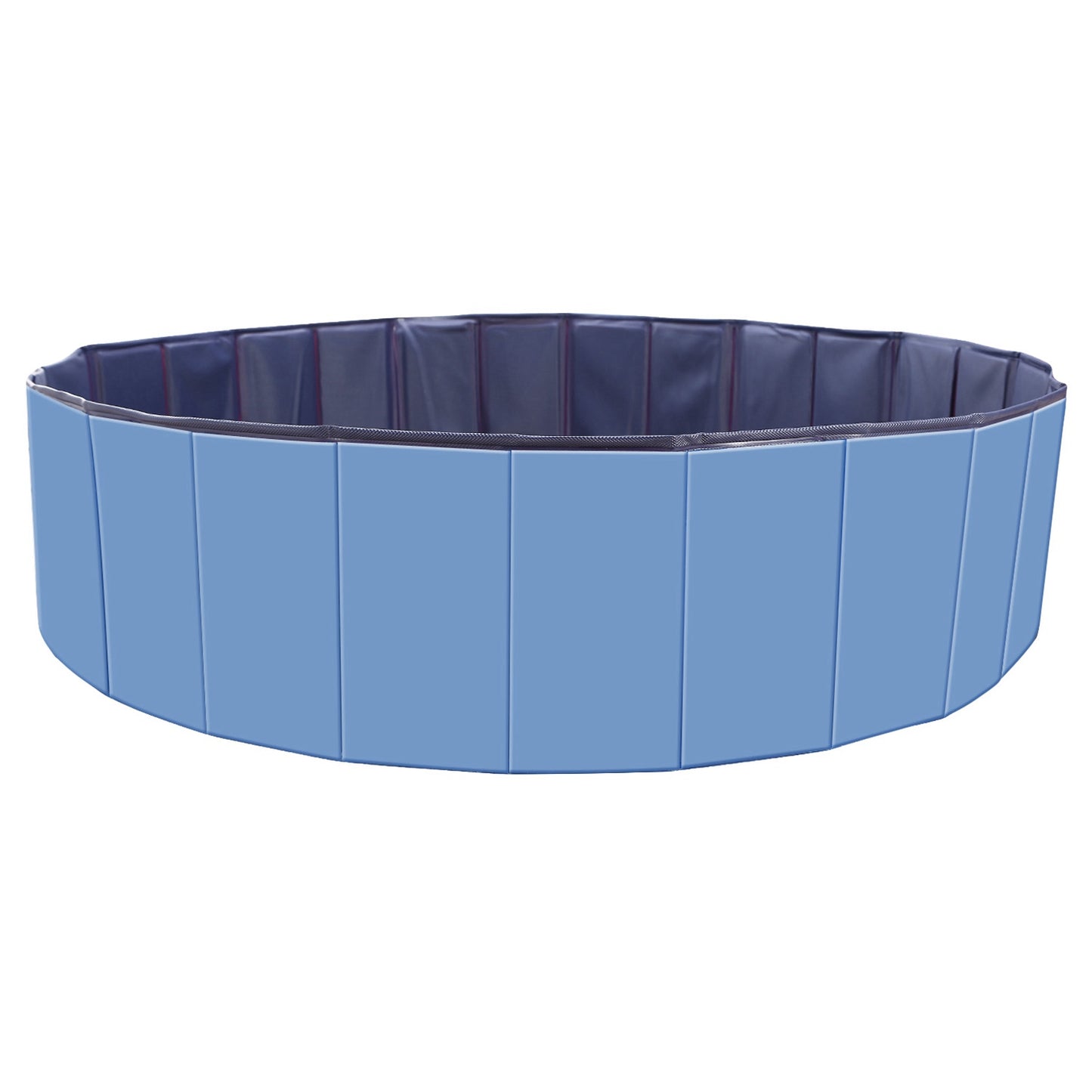 Foldable PVC Pet Swimming Pool - 160 x 160 x 30 cm (63.0 x 63.0 x 11.8 inches) for Dog Bathing and Playtime