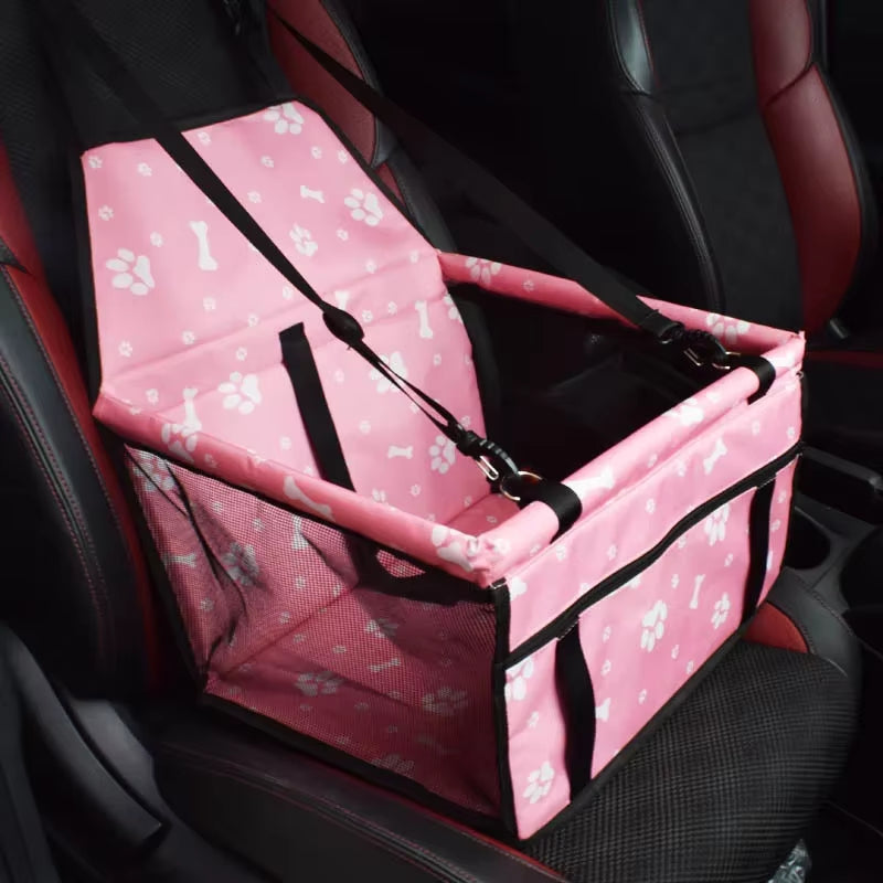 Double-Thick Waterproof Travel Accessories Mesh Hanging Bags for Pets - Foldable Dog Mat and Safety Car Seat Bag