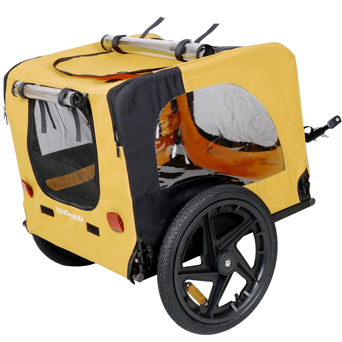Outdoor Heavy Duty Foldable Practical Pet Stroller  With Bicycle Tow