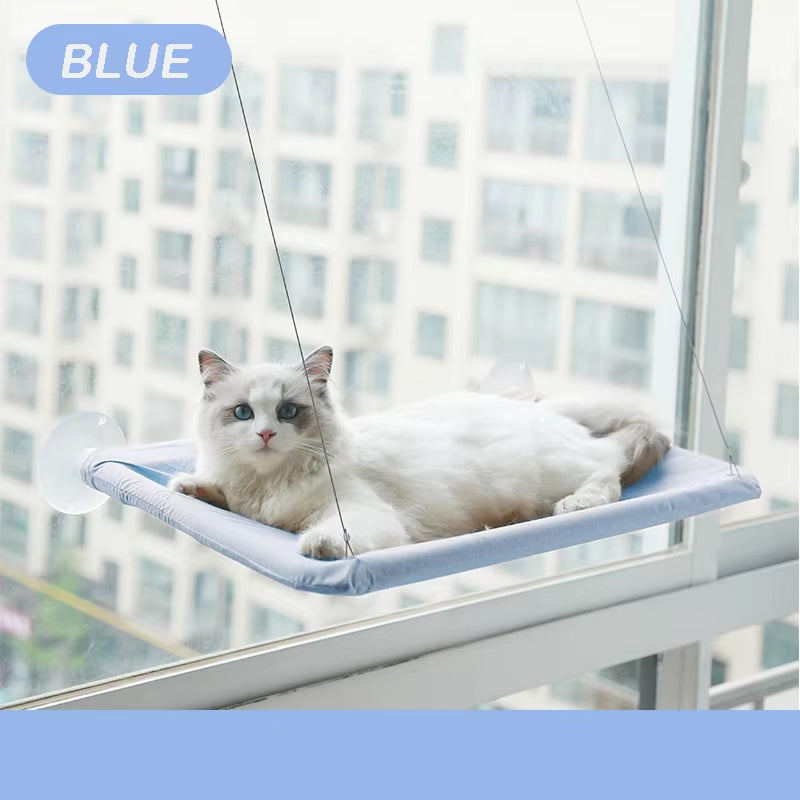 Elevated Premium Aerial Cat Hammock - Perfect Window Seat for Cats and Kittens, Supports Up to 20kg, Ideal for Climbing and Cozy Nesting