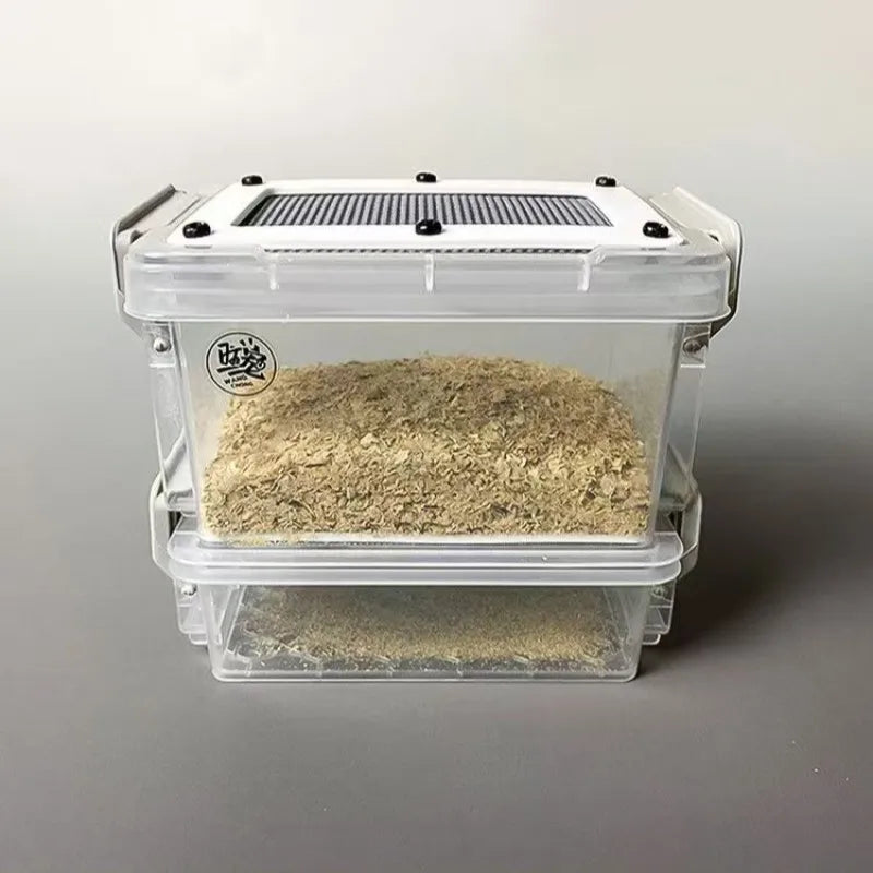 Premium Live Food Storage Container for Reptiles - Perfect for Mealworms, Crickets, Dubia Cockroaches, and Super Worms